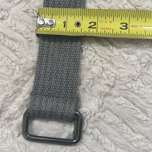 Grey canvas belt Size Small/Med See pics for measurements - 31”-34" Waist, New - Picture 16 of 16